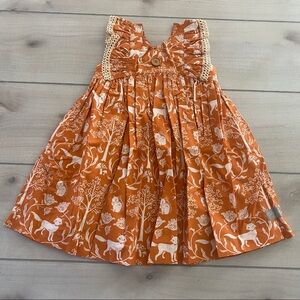 NIB Eleanor Rose Fall Lacey Woodland Damask Dress
